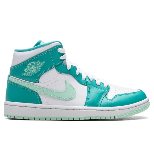 Women's Air Jordan 1 Mid - Washed Teal/Mint Foam/White