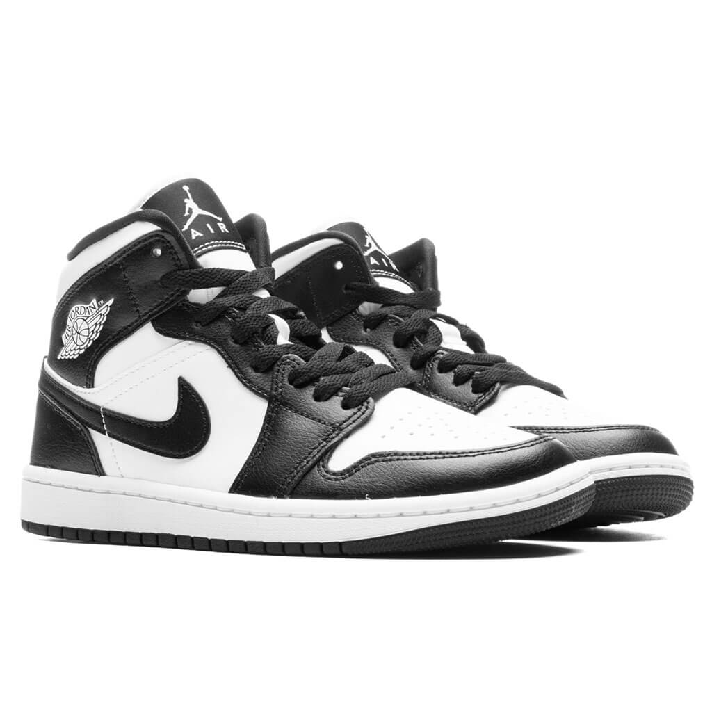 Women's Air Jordan 1 Mid - White/Black/White