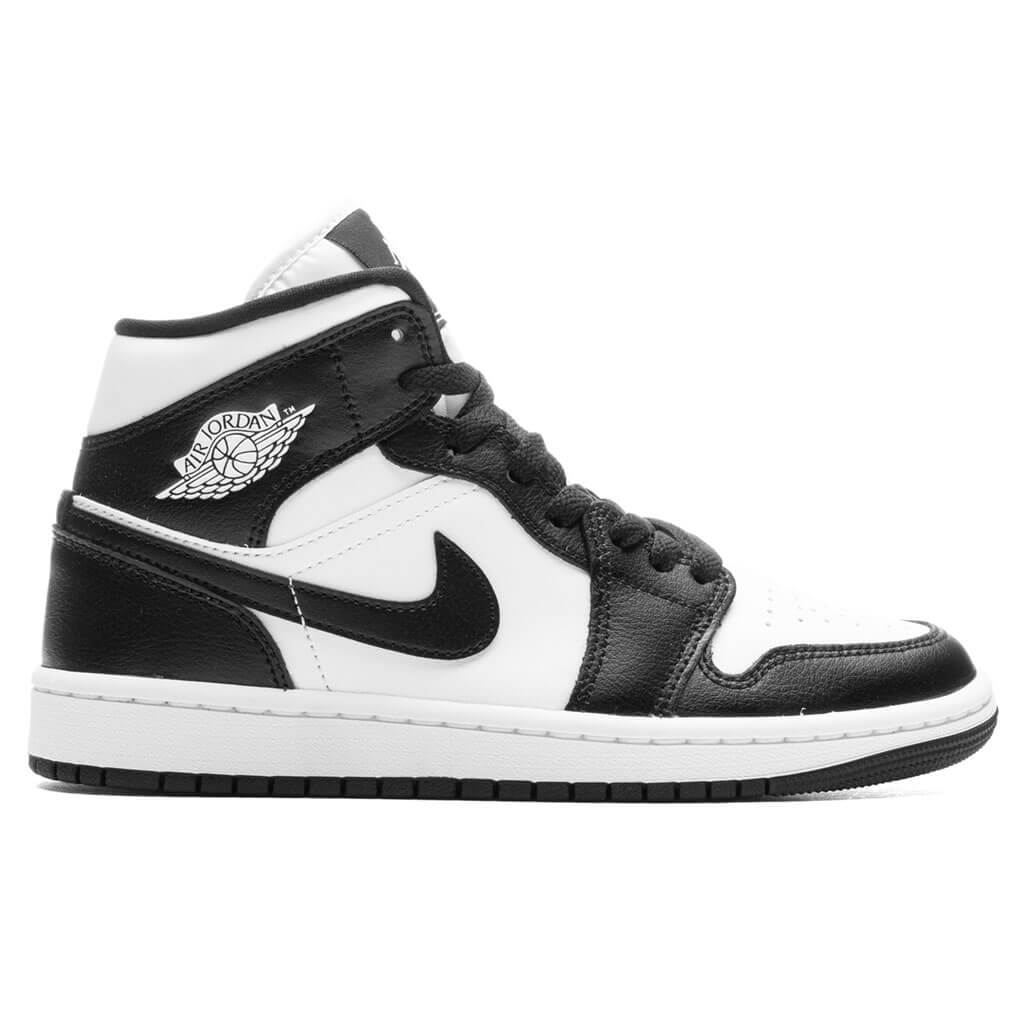 Women's Air Jordan 1 Mid - White/Black/White