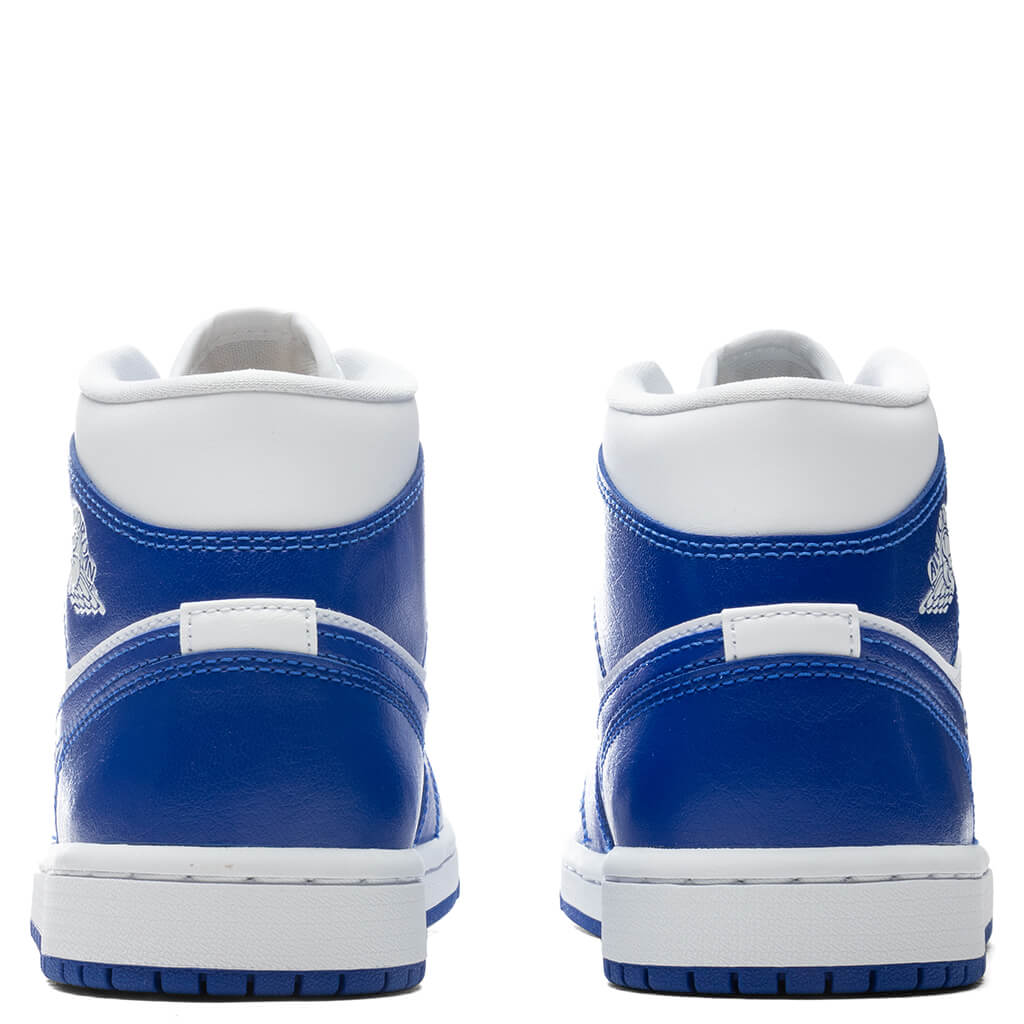 Women's Air Jordan 1 Mid - White/Hyper Royal/White
