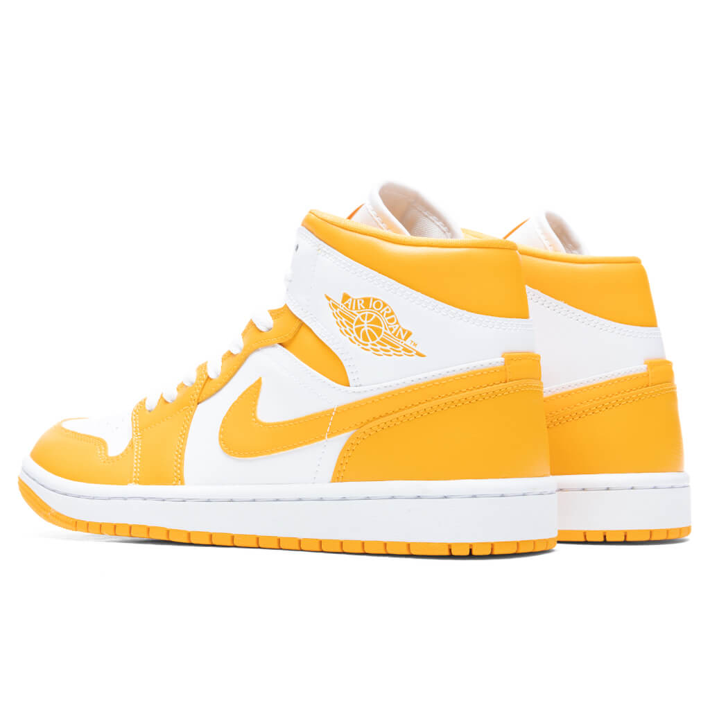 Women's Air Jordan 1 Mid 'University Gold' - White/University Gold/White