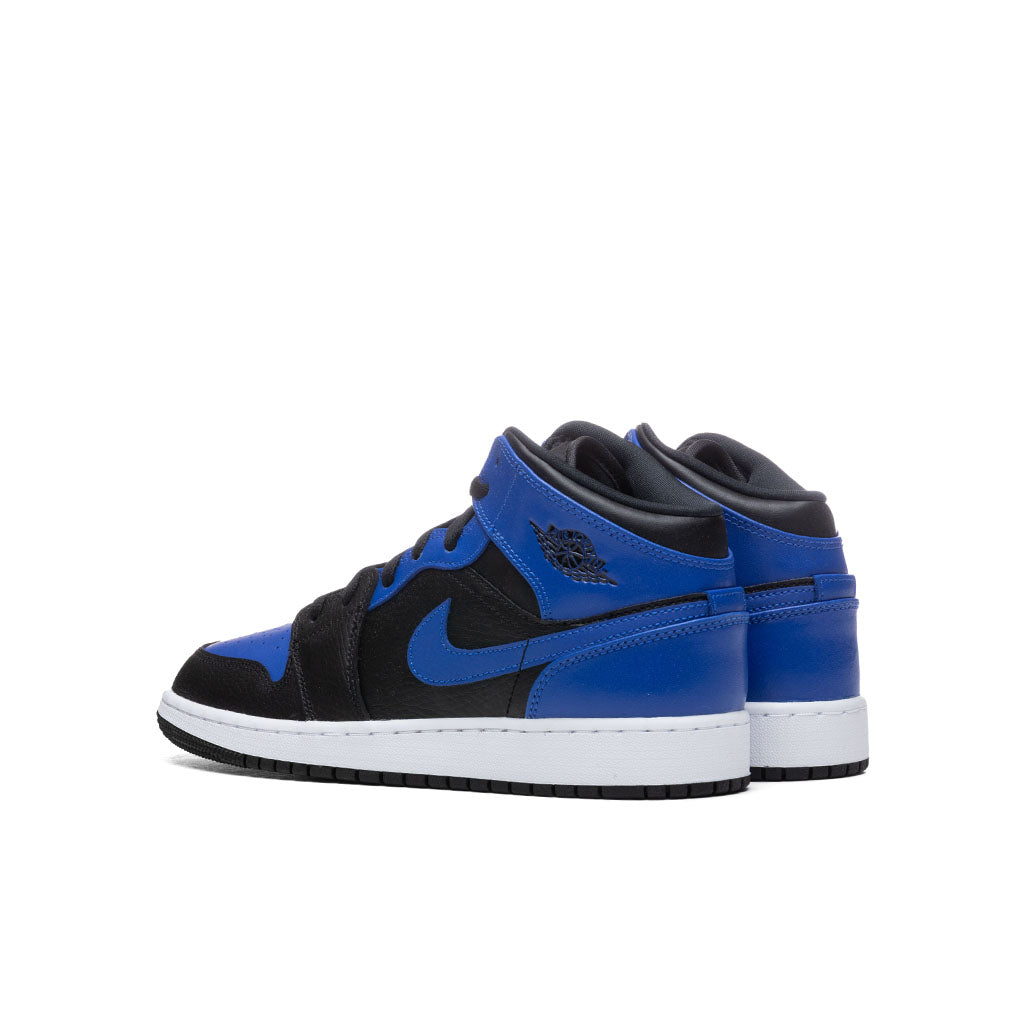 Air Jordan 1 Mid (GS) - Black/Hyper Royal