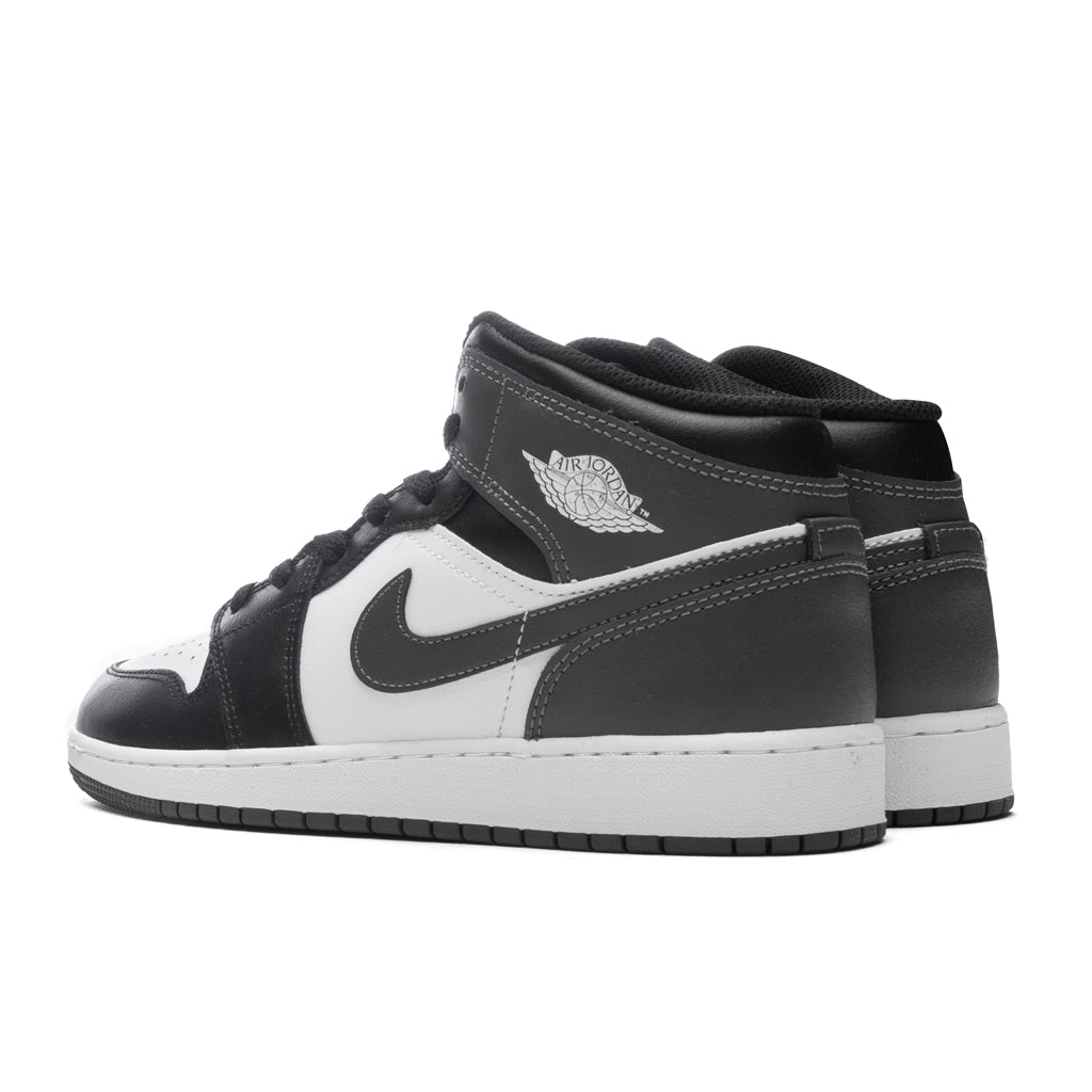 Air Jordan 1 Mid (GS) - Black/Iron Grey/White