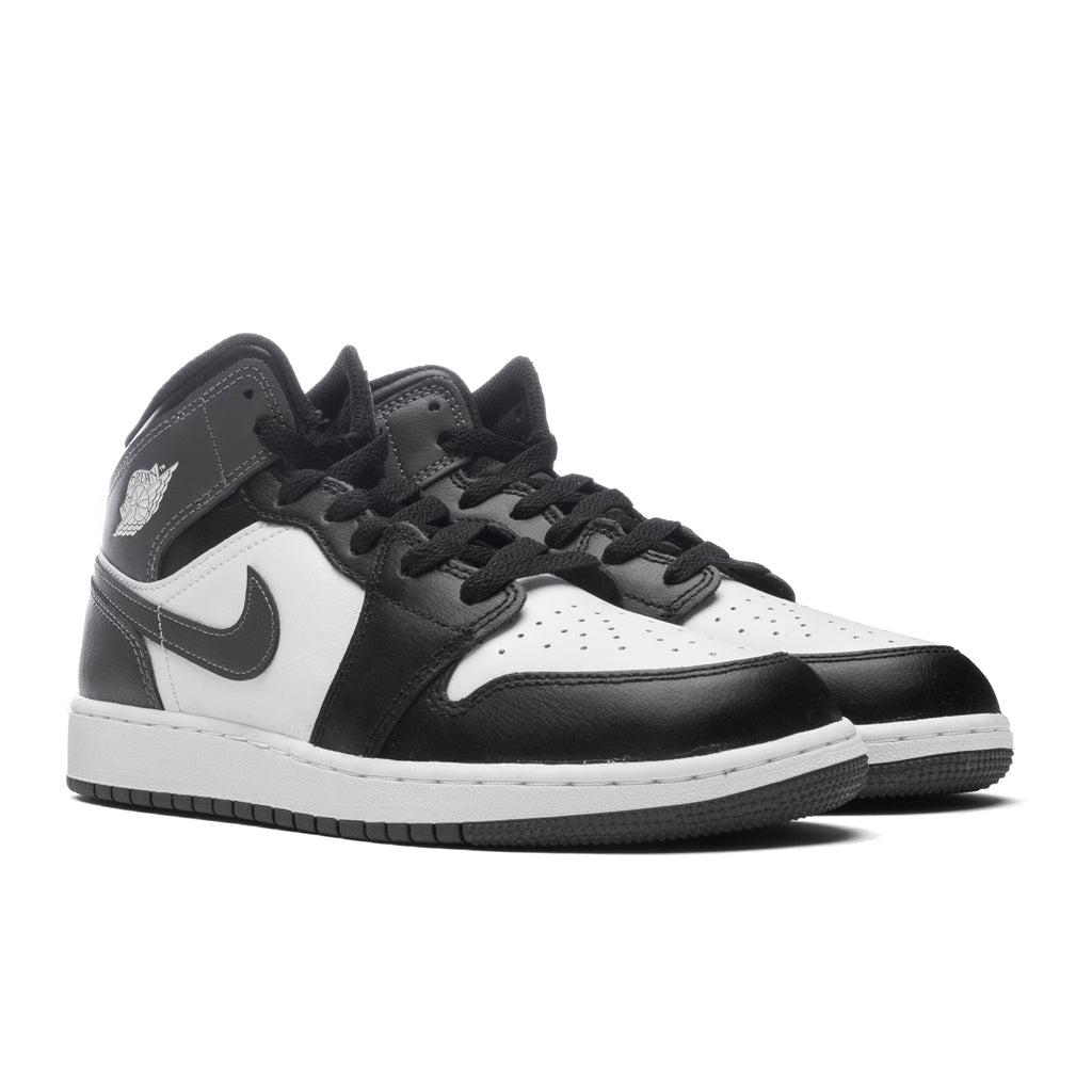 Air Jordan 1 Mid (GS) - Black/Iron Grey/White