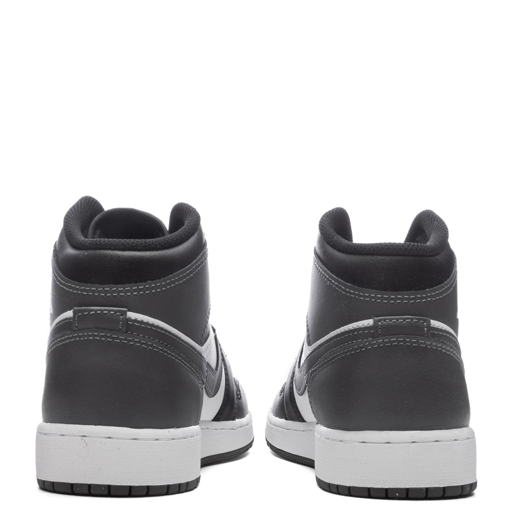 Air Jordan 1 Mid (GS) - Black/Iron Grey/White