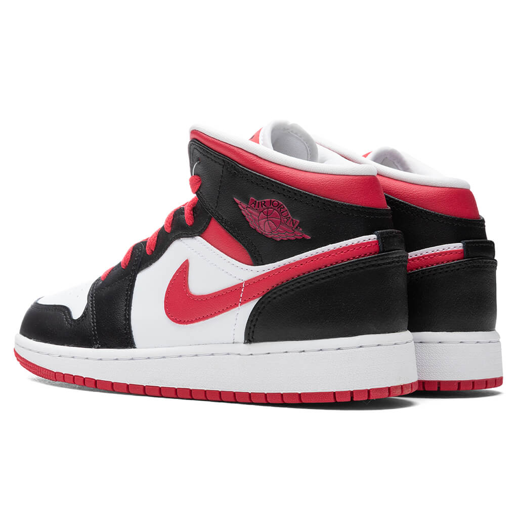 Air Jordan 1 Mid (GS) - Black/Very Berry