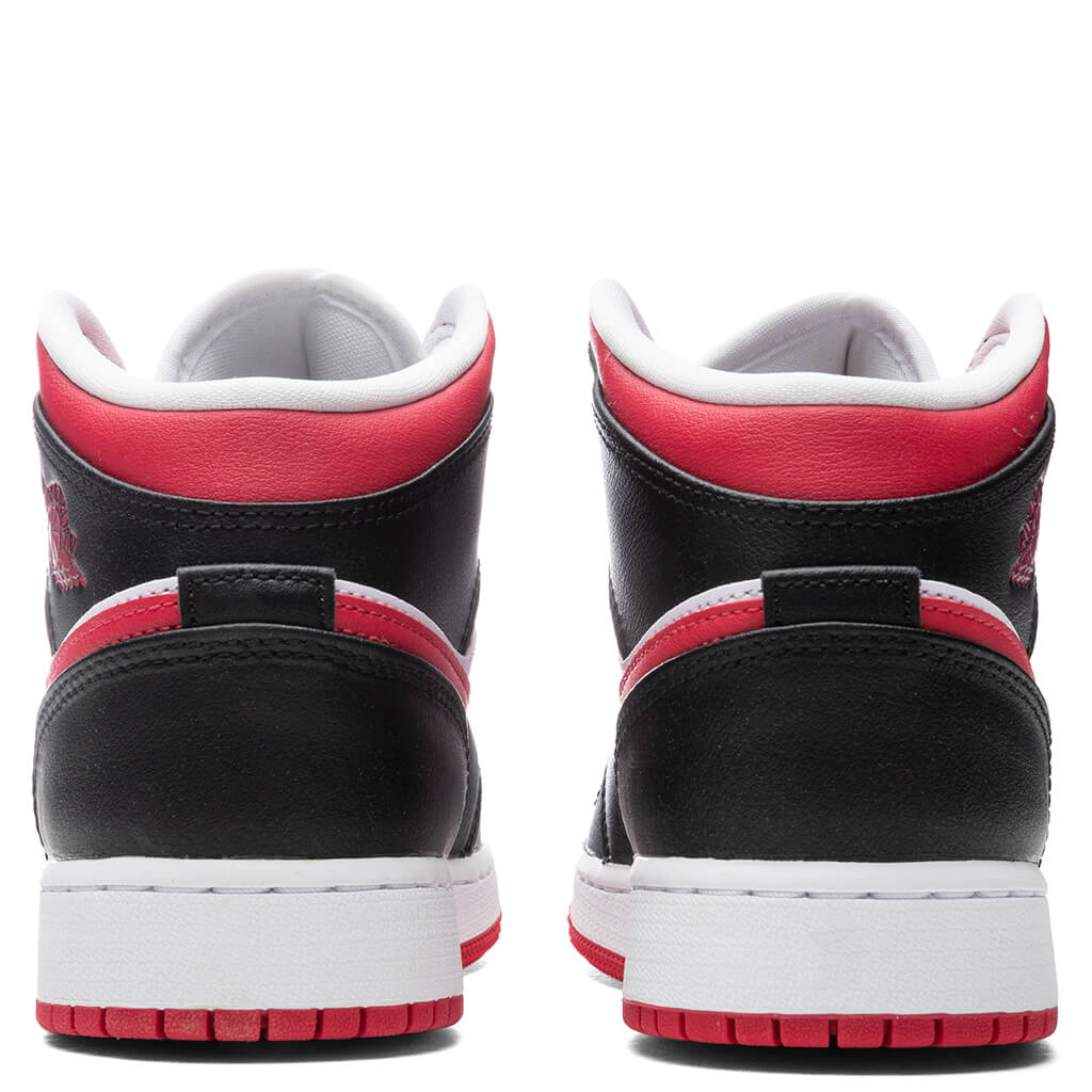 Air Jordan 1 Mid (GS) - Black/Very Berry