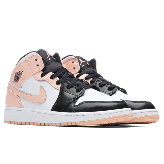 Air Jordan 1 Mid (GS) - White/Arctic Orange