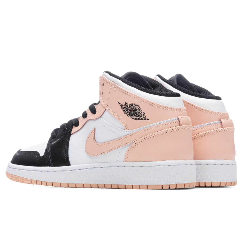 Air Jordan 1 Mid (GS) - White/Arctic Orange