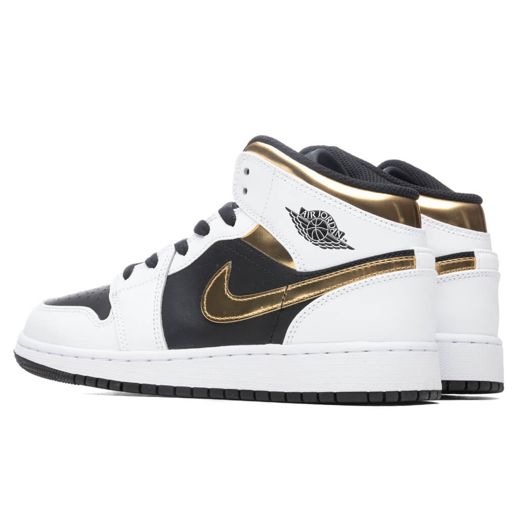 Air Jordan 1 Mid (GS) - White/Multi