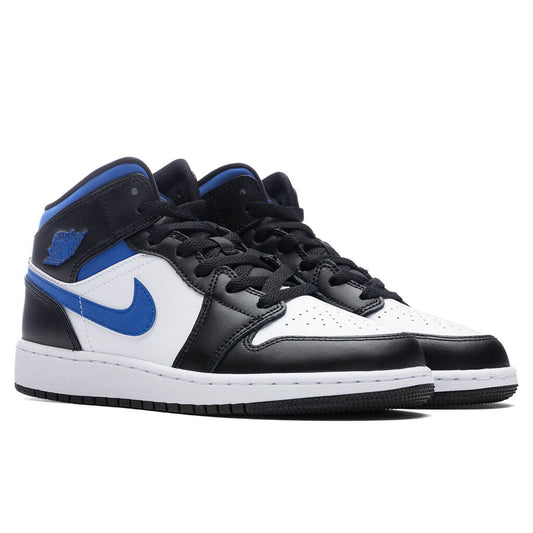 Air Jordan 1 Mid (GS) - White/Racer Blue