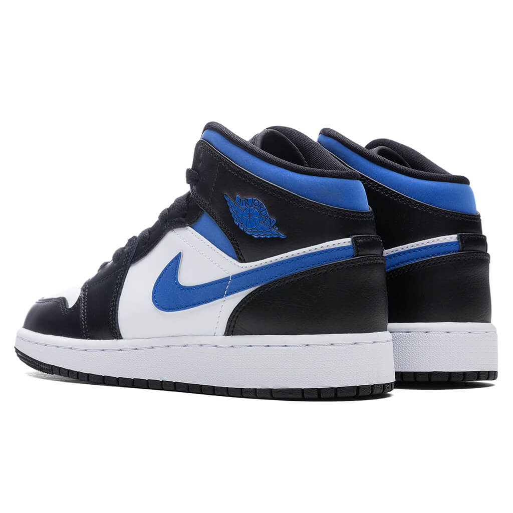 Air Jordan 1 Mid (GS) - White/Racer Blue
