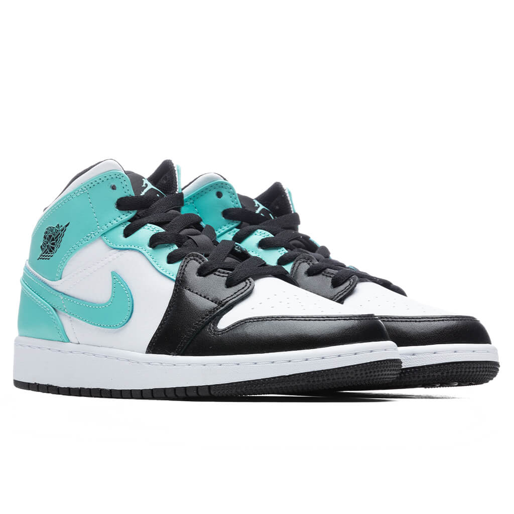 Air Jordan 1 Mid (GS) - White/Tropical Twist