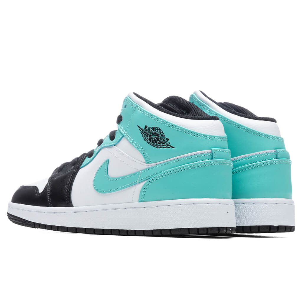 Air Jordan 1 Mid (GS) - White/Tropical Twist