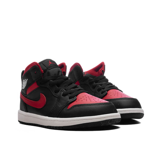 Air Jordan 1 Mid (PS) - Black/Varsity Red/Summit White