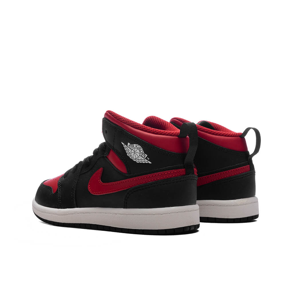 Air Jordan 1 Mid (PS) - Black/Varsity Red/Summit White