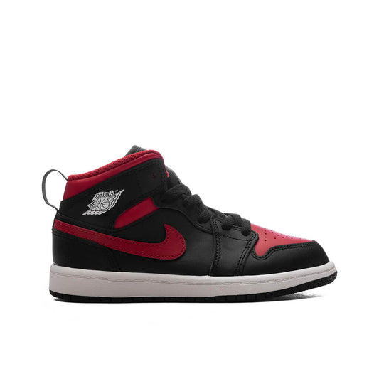 Air Jordan 1 Mid (PS) - Black/Varsity Red/Summit White