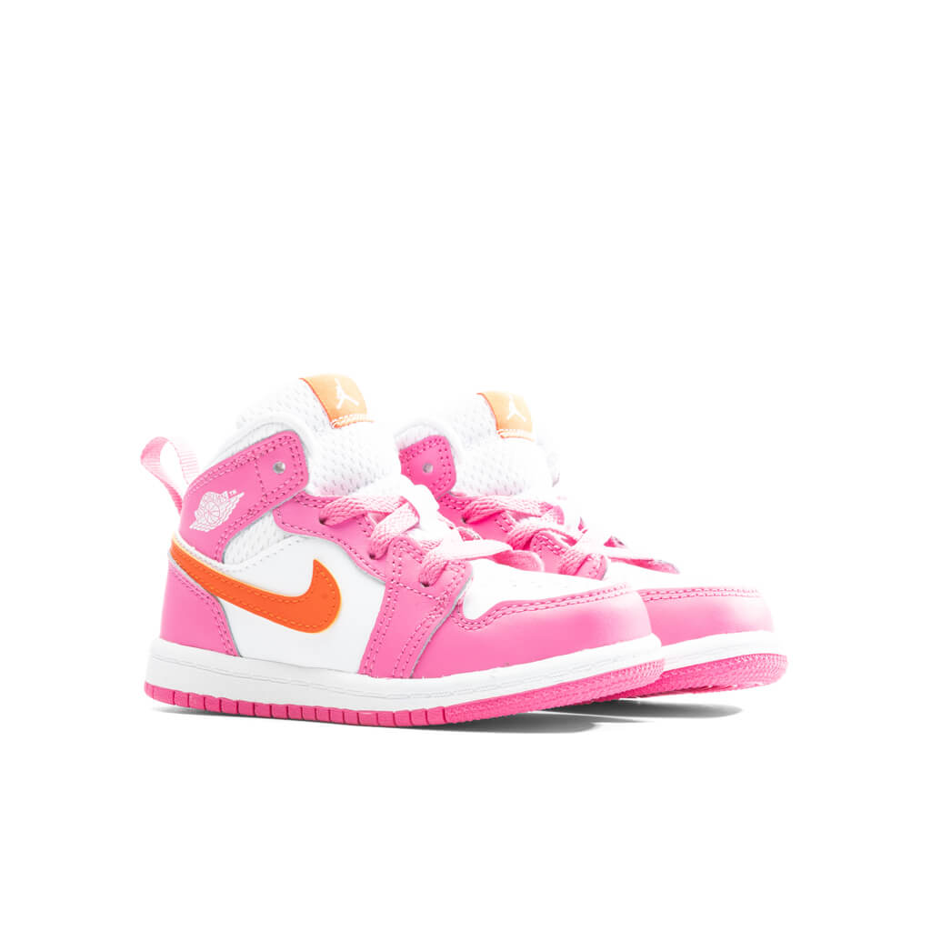 Air Jordan 1 Mid (TD) - Pinksicle/Safety Orange/White
