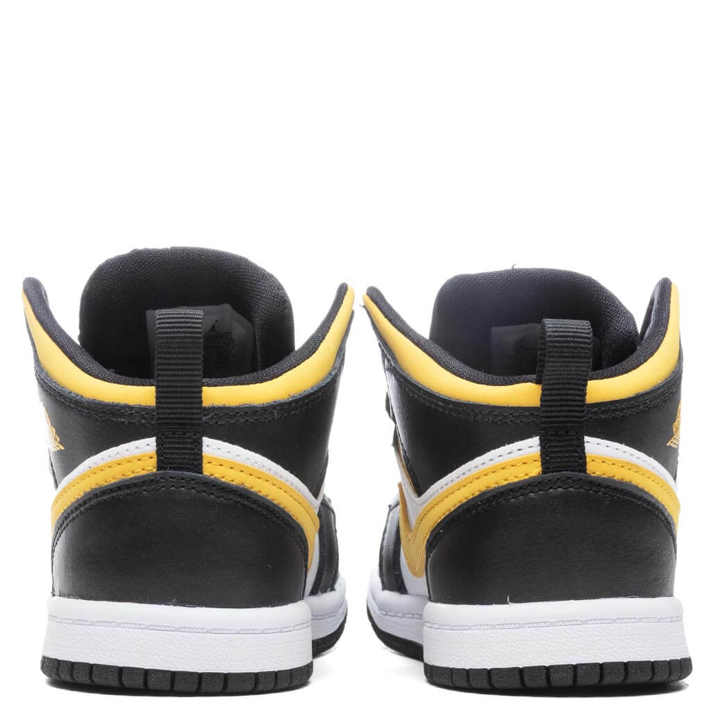 Air Jordan 1 Mid (TD) - White/Pollen/Black