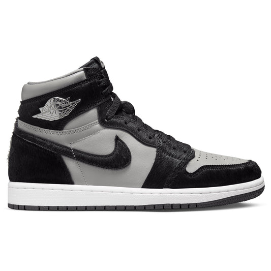 Womens Air Jordan 1 Retro Hi OG - Medium Grey/Black/White