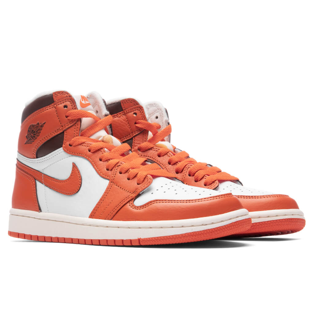 Women's Air Jordan 1 Retro Hi OG - White/Starfish/Cacao Wow