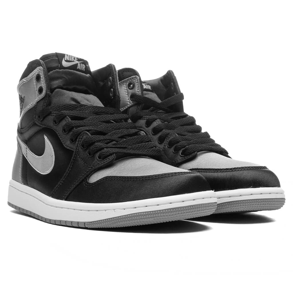 Women's Air Jordan 1 Retro High OG 'Satin Shadow' - Black/Medium Grey/White