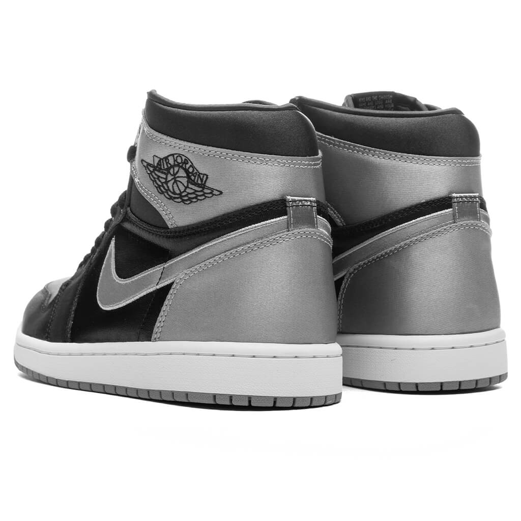 Women's Air Jordan 1 Retro High OG 'Satin Shadow' - Black/Medium Grey/White