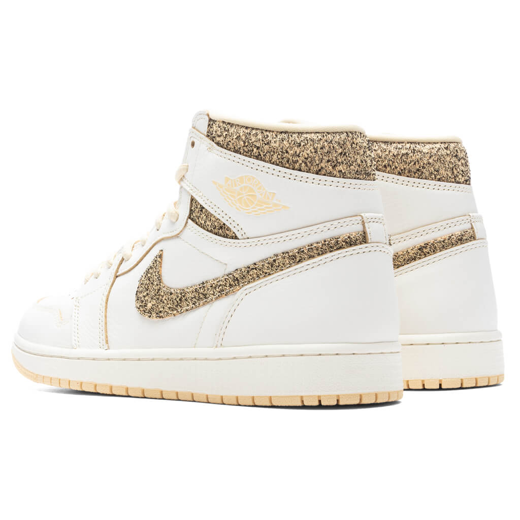 Air Jordan 1 Retro High OG Craft Vibrations of Naija - Sail/Pale Vanilla/Black