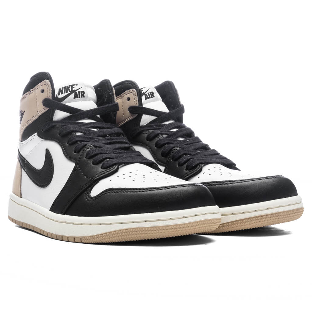 Women's Air Jordan 1 Retro High OG 'Latte' - Black/Legend Brown/White