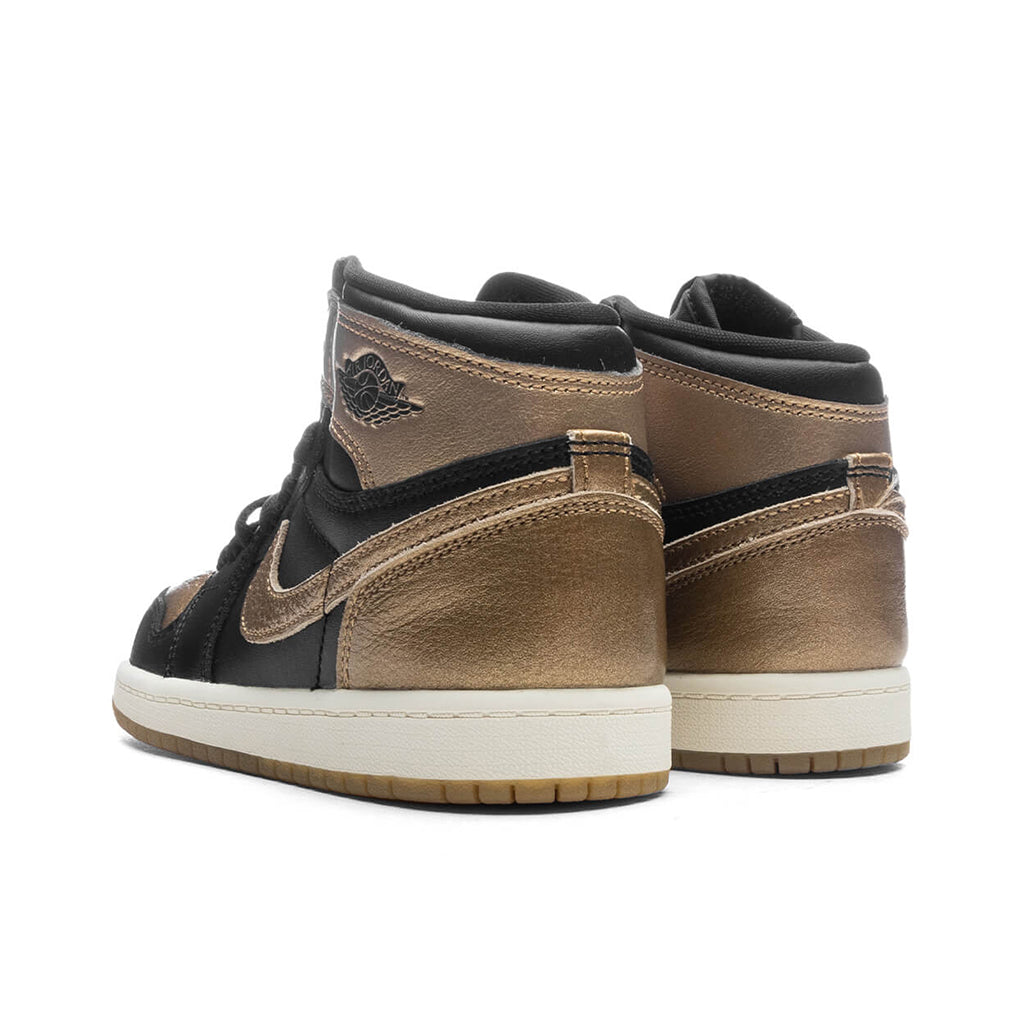 Air Jordan 1 Retro High OG (PS) 'Black and Gold' - Black/Metallic Gold/Sail