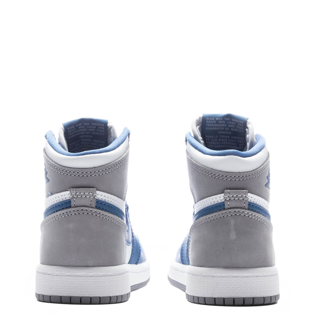 Air Jordan 1 Retro High OG (PS) - True Blue/White/Cement Grey