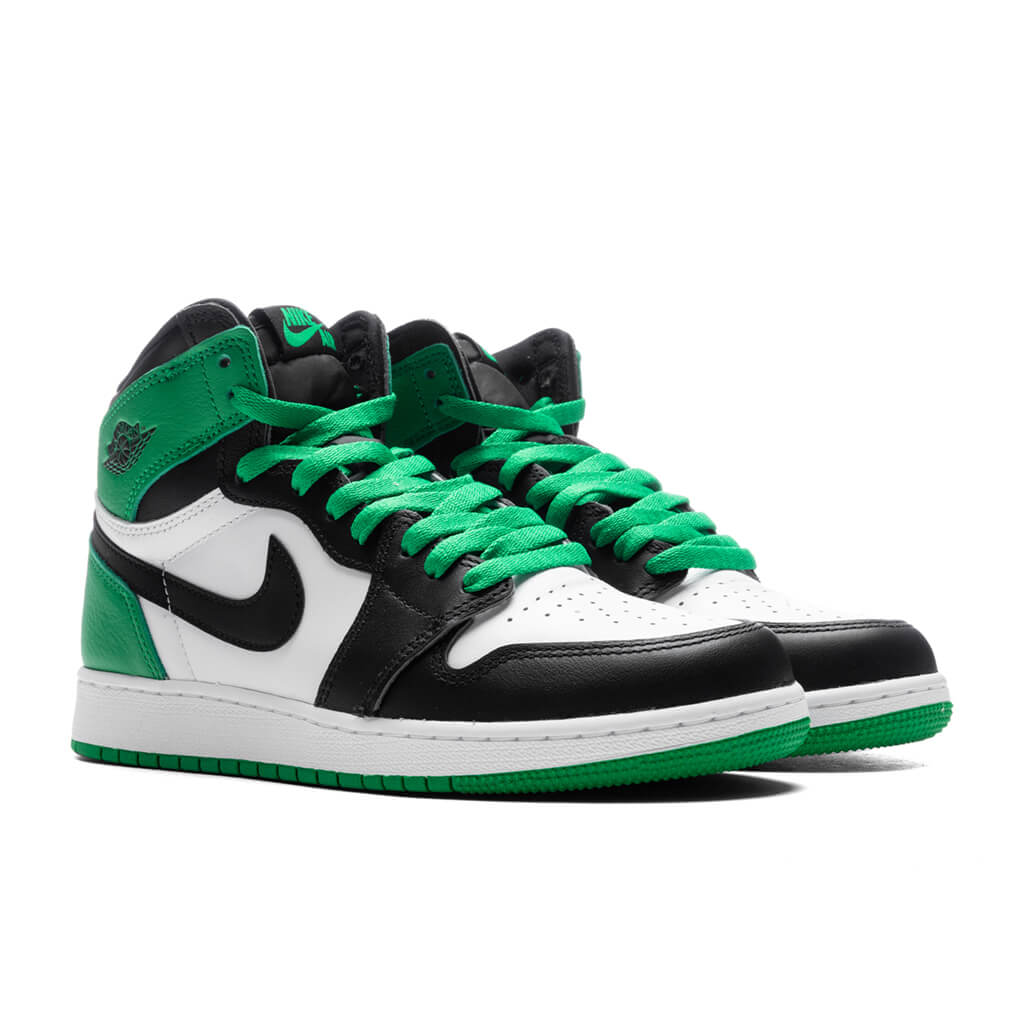 Air Jordan 1 Retro High OG (GS) - Black/Lucky Green/White