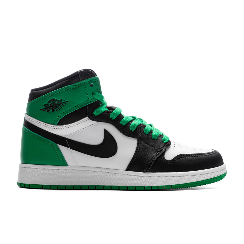 Air Jordan 1 Retro High OG (GS) - Black/Lucky Green/White