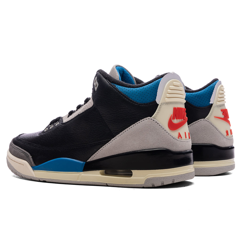 Air Jordan 3 Retro OG 'Rare Air' - Black/Chile Red/Neutral Grey