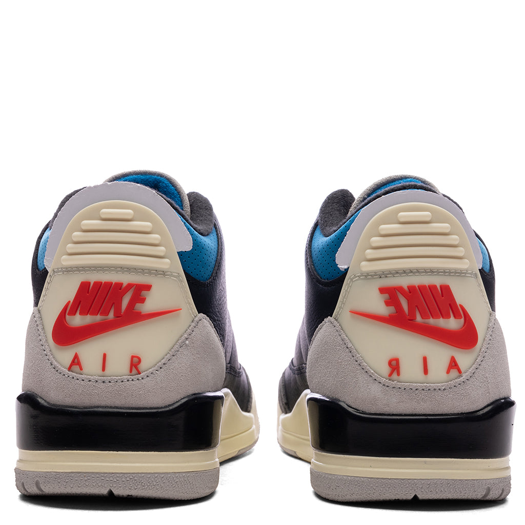 Air Jordan 3 Retro OG 'Rare Air' - Black/Chile Red/Neutral Grey