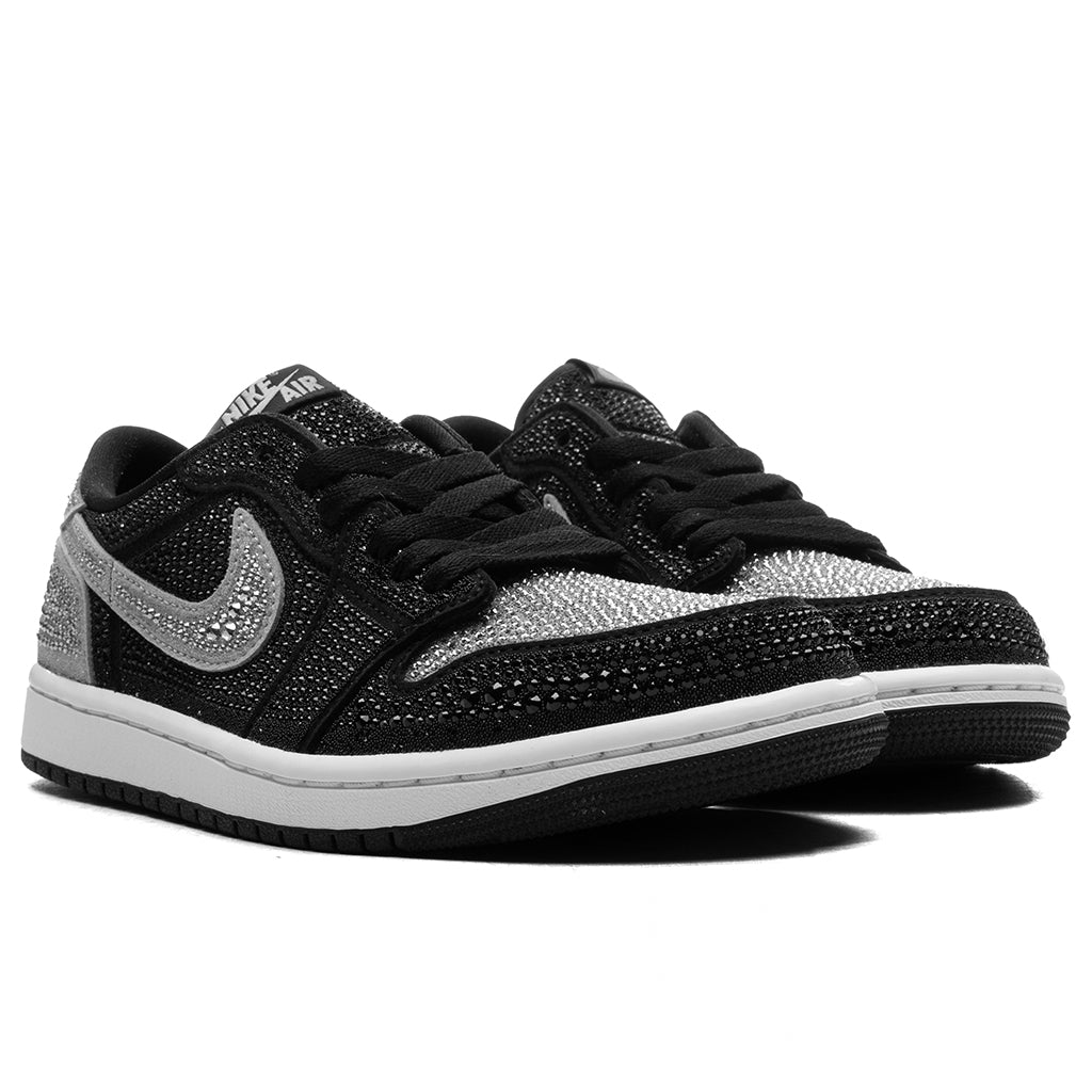 Women's Air Jordan 1 Low OG x Swarovski® 'Crystal' - Stealth/Stealth