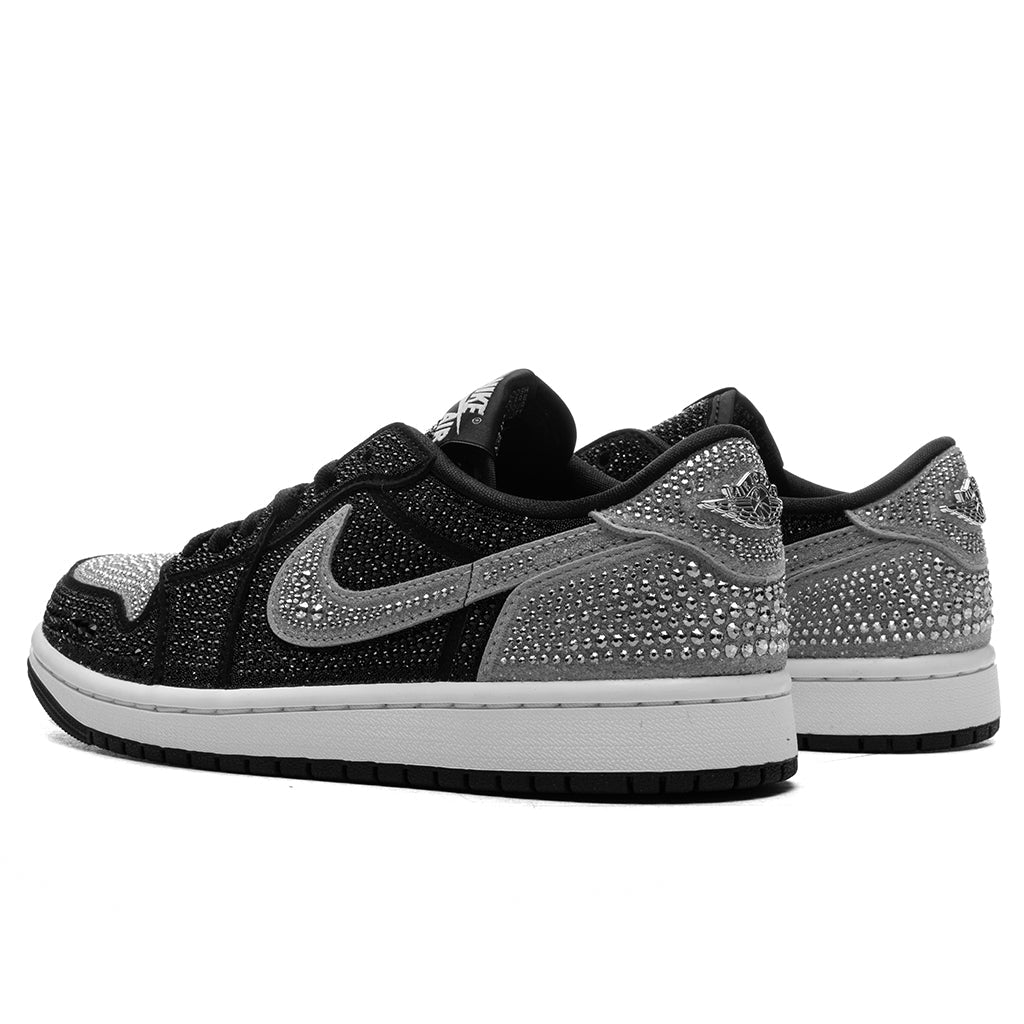 Women's Air Jordan 1 Low OG x Swarovski® 'Crystal' - Stealth/Stealth