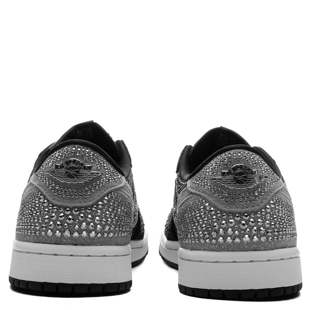 Women's Air Jordan 1 Low OG x Swarovski® 'Crystal' - Stealth/Stealth