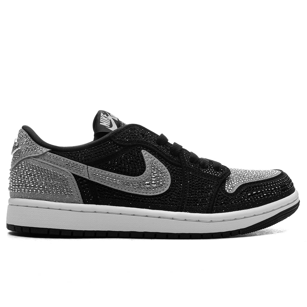Women's Air Jordan 1 Low OG x Swarovski® 'Crystal' - Stealth/Stealth