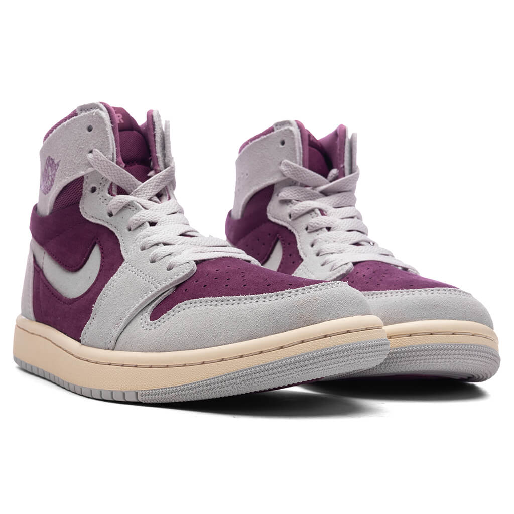 Women's  Air Jordan 1 Zoom CMFT 2 - Bordeaux/Neutral Grey/Light Bordeaux