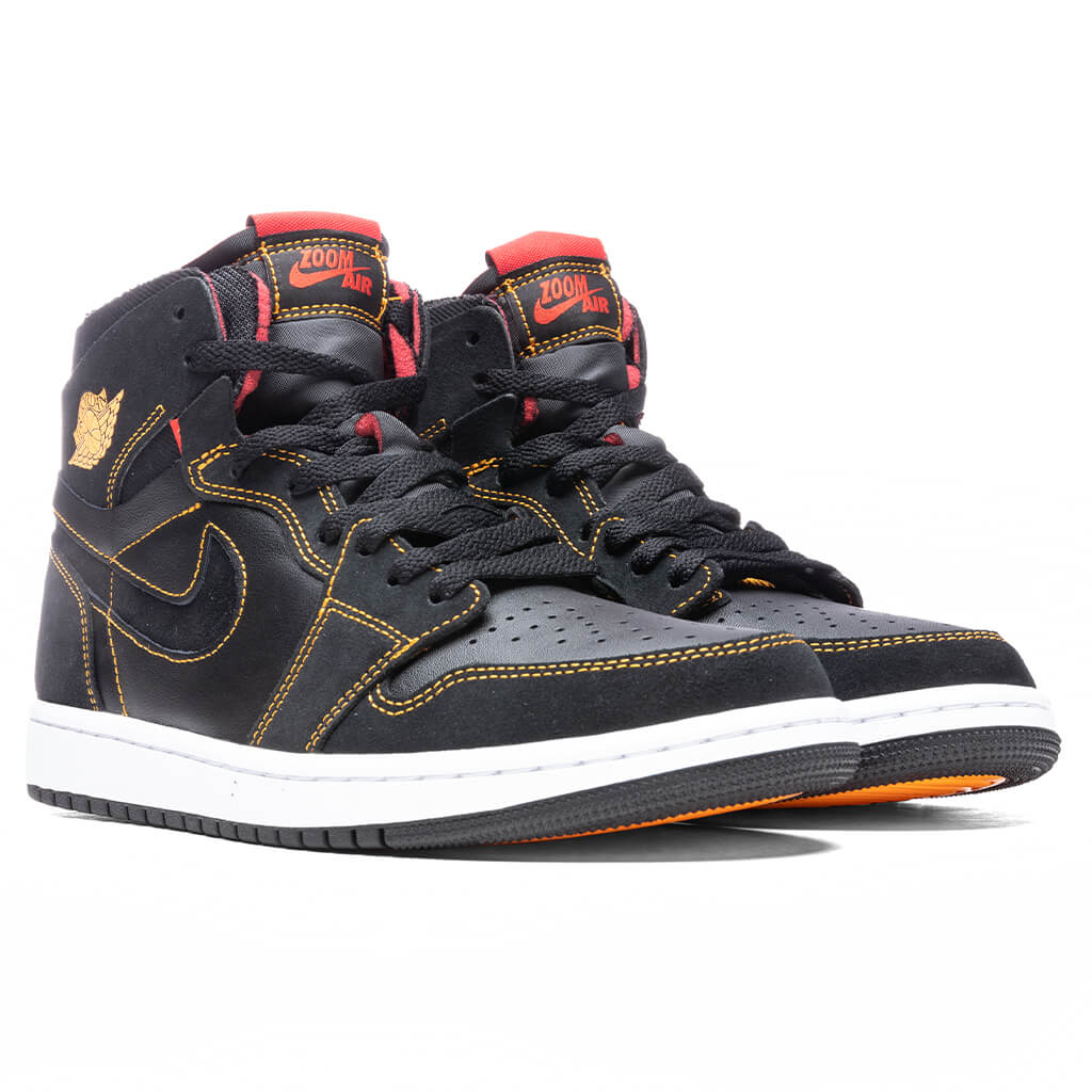 Air Jordan 1 Zoom Cmft - Black/Citrus/Fire Red