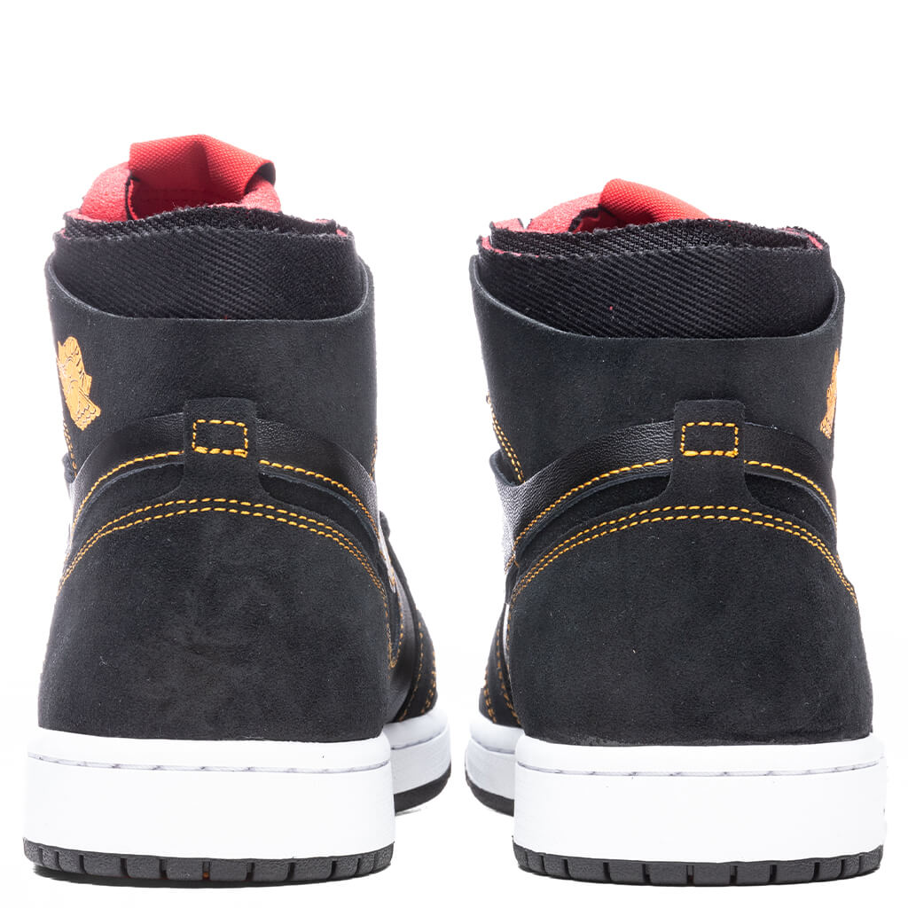 Air Jordan 1 Zoom Cmft - Black/Citrus/Fire Red