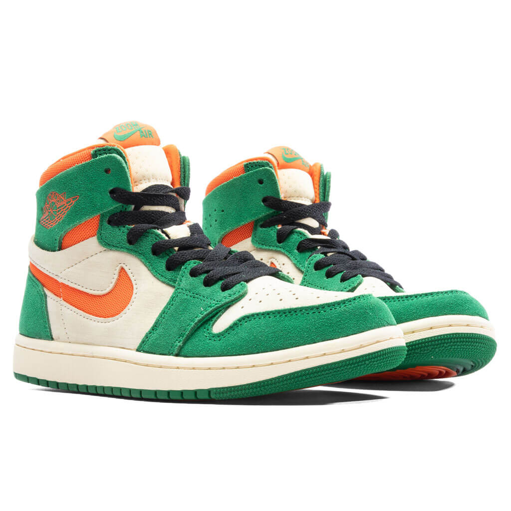 Women's Air Jordan 1 Zoom CMFT 2 - Pine Green/Orange Blaze/Muslin