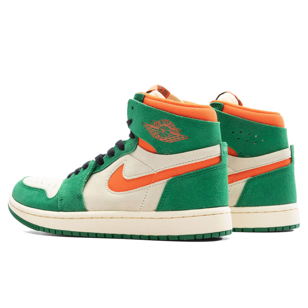 Women's Air Jordan 1 Zoom CMFT 2 - Pine Green/Orange Blaze/Muslin
