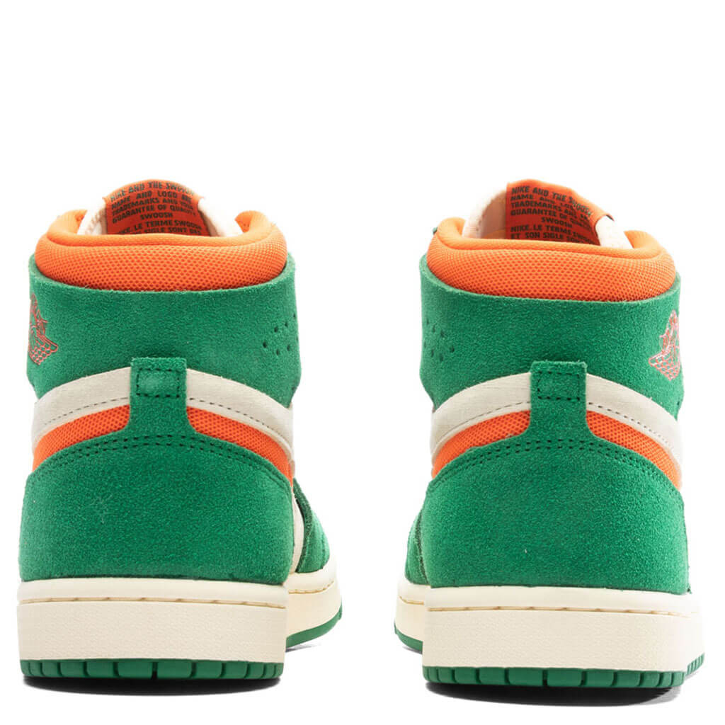 Women's Air Jordan 1 Zoom CMFT 2 - Pine Green/Orange Blaze/Muslin