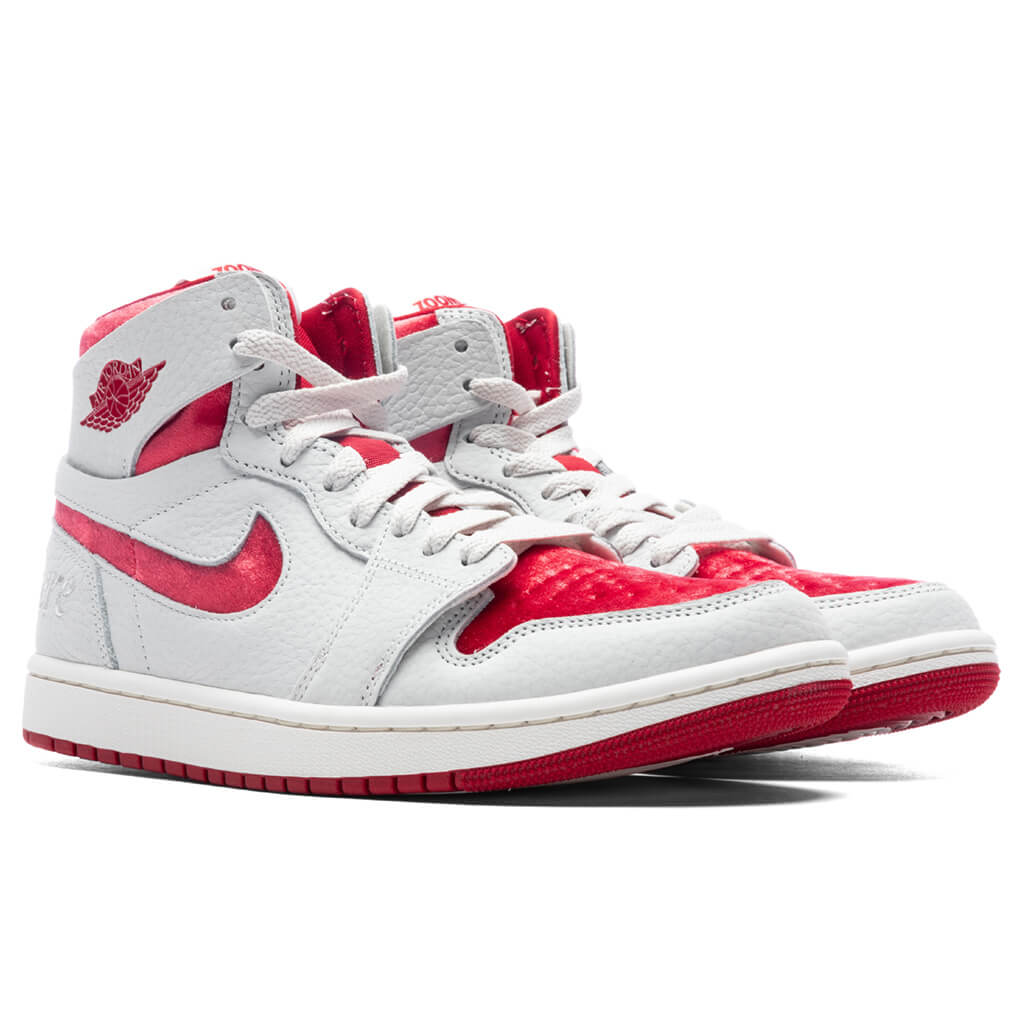 Women's Air Jordan 1 Zoom CMFT 2 'Valentines Day' - Summit White/Gym Red/Phantom