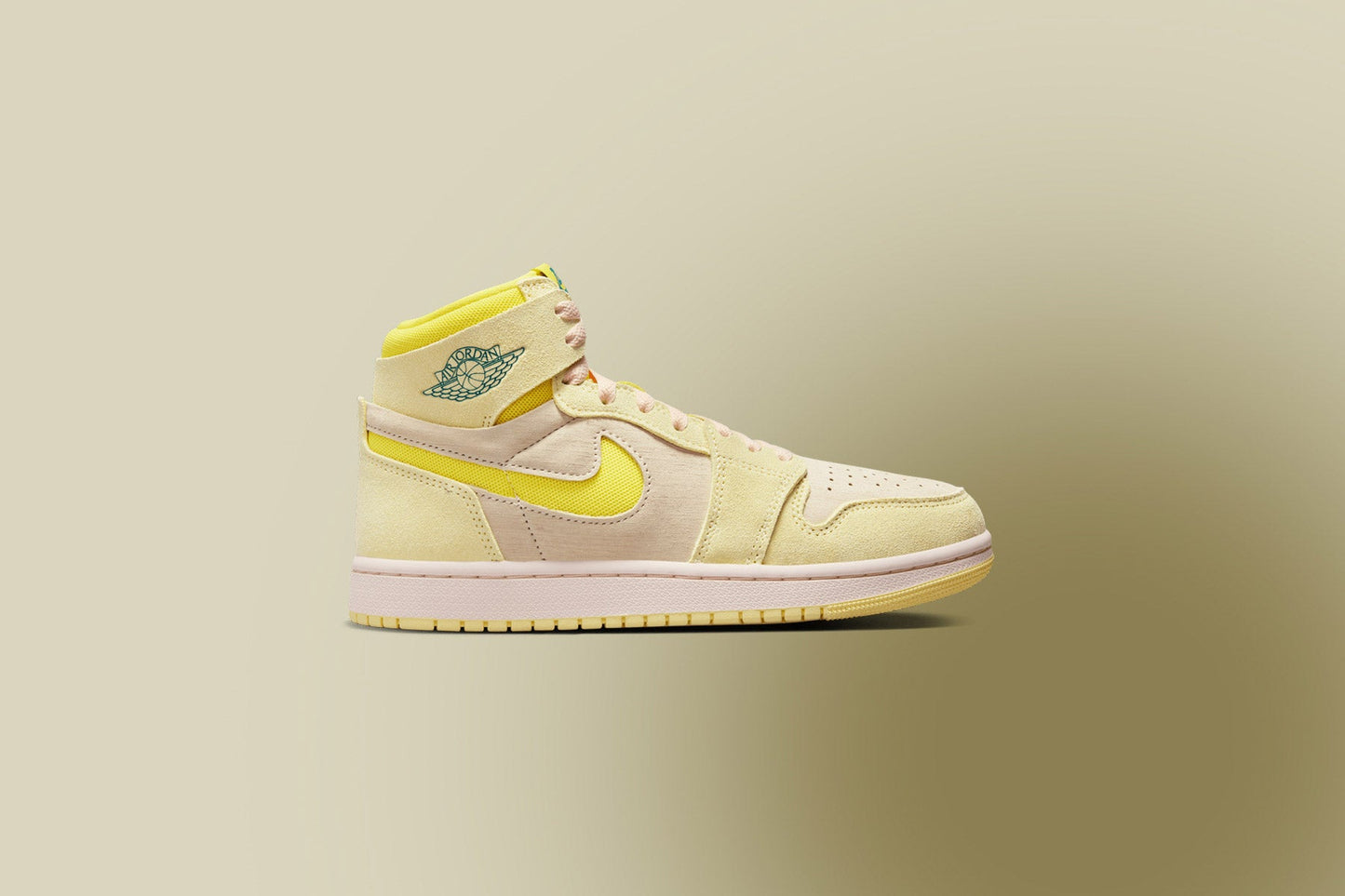 Women's Air Jordan 1 Zoom CMFT 2 - Citron Tint/Dynamic Yellow/Muslin