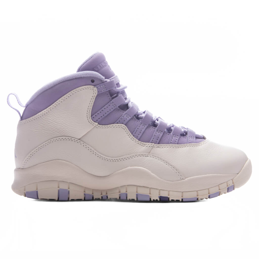 Women's Air Jordan 10 Retro 'Hydrangeas' - Chalk/Wild Grape/Hydrangeas