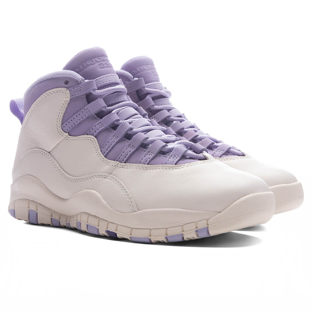 Women's Air Jordan 10 Retro 'Hydrangeas' - Chalk/Wild Grape/Hydrangeas
