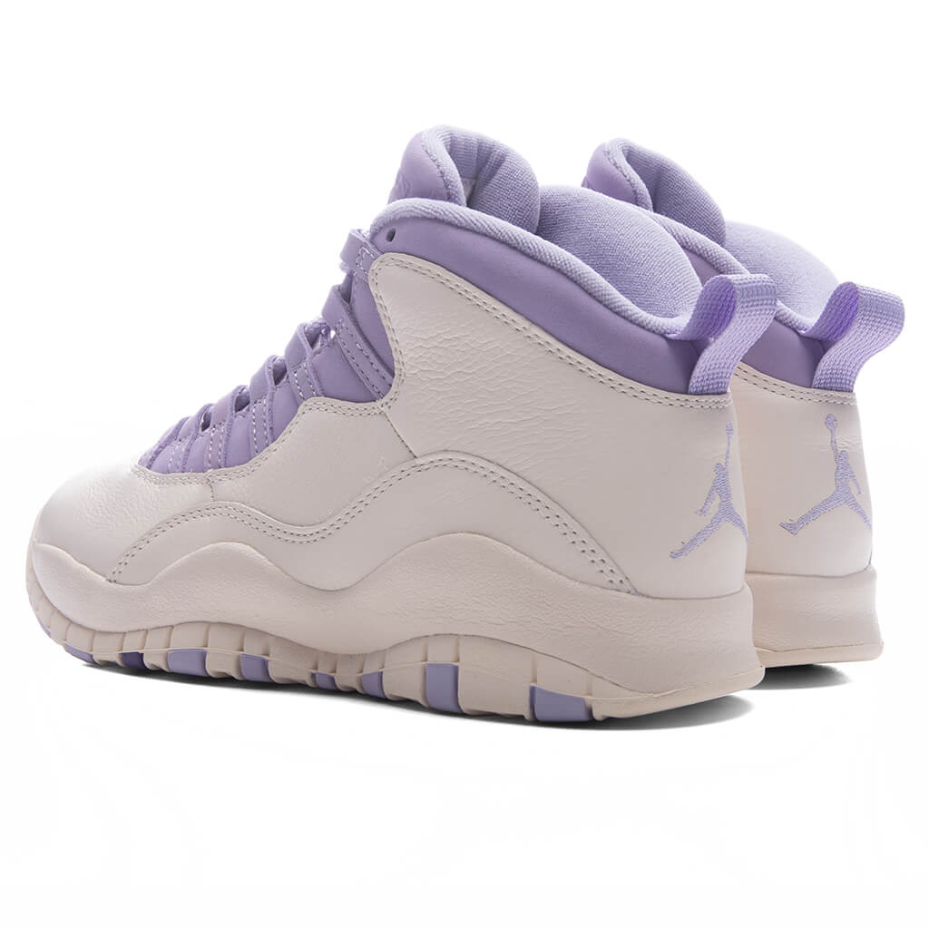 Women's Air Jordan 10 Retro 'Hydrangeas' - Chalk/Wild Grape/Hydrangeas